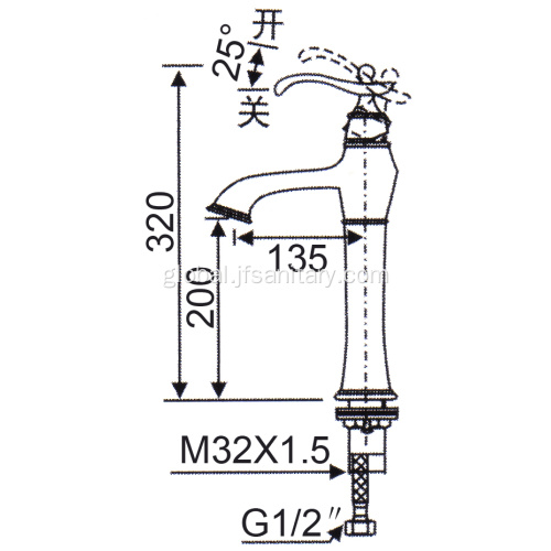 Single Hole Faucets Popular Single-Lever Restroom Vintage Basin Vessel Faucet Factory